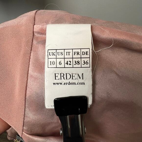 Erdem Floral 100% Silk Halter Top with Bow Belt (Size 6) - Picture 7 of 9